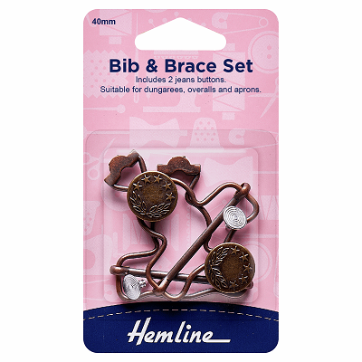 H468.BRO Bib & Brace Set: 40mm: Bronze..